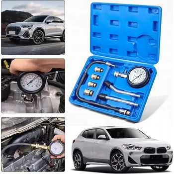 Autoelektronika TESTER TLAKU KOMPRESE BENZÍNOVÝCH MOTORŮ 8ks 0-20,7 BAR (0-300 PSI)