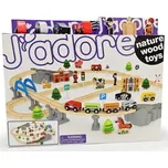 J'adore Vláčková dřevěná dráha s mostem…