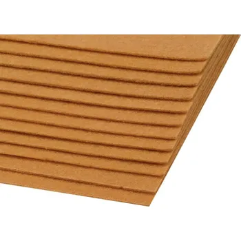 Pro Háčkování Látková dekorativní plsť 20x30 cm hnědá 2 ks