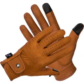 Jezdectví EQUESTRIAN QUEEN Dámské jezdecké rukavice Mauritius L ORANŽOVÁ