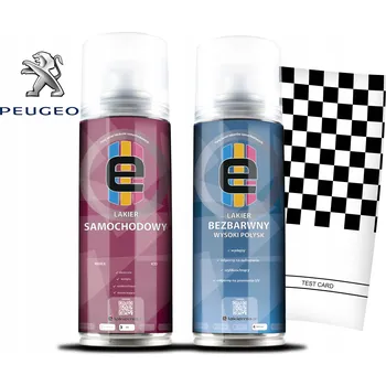 autokoberec SADA AUTOLAKU VE VE SPREJI PEUGEOT JAKÁKOLIV BARVA + BEZBARVÝ LAK