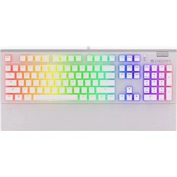 Klávesnice ENDORFY Omnis Pudding Onyx Kailh Brown, RGB, US layout (EY5A035) bílá