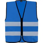 Korntex Výstražná reflexní vesta Cologne s předním zipem Barva: Modrá, Velikost: L KX217