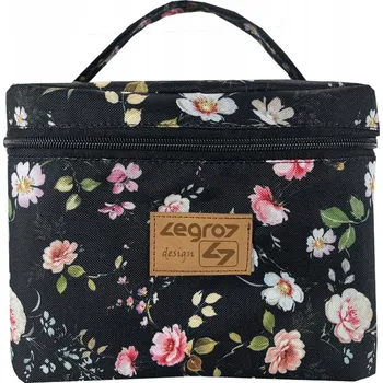 Kosmetická taška Kufřík dámská kosmetická taška Stylová kosmetická taška s květinami a rukojetí