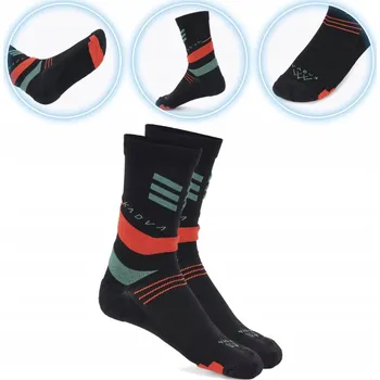 Pánské ponožky Ponožky KADVA Stride Coolmax 2 páry černé 44-46