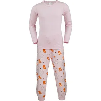 Dívčí pyžamo Pleas Dívčí dlouhé pyžamo světle růžová 104 (183790-504-104)