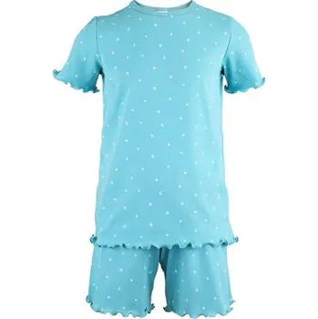 Dívčí pyžamo Pleas Dívčí krátké pyžamo modrá 128 (183854-800-128)