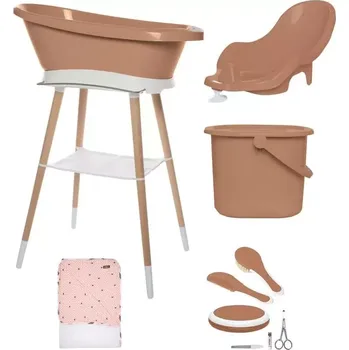 koupací vanička Bebe-Jou Digitální koupací sada Sense Plus 7 dílná s osuškou Copper