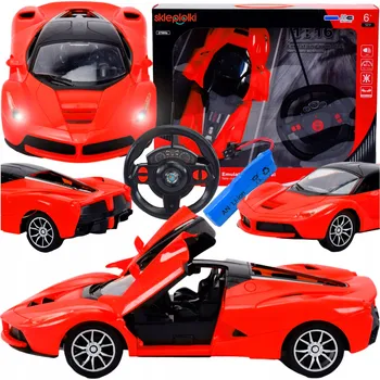 RC model auta RC AUTO SPORTOVNÍ VŮZ NA DÁLKOVÉ OVLÁDÁNÍ S OVLADAČEM SVÍTÍ ZVUK + AKU