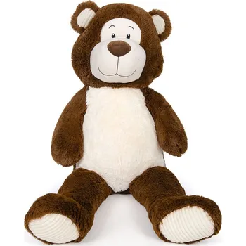 plyšák Alltoys Plyšový medvěd tmavě hnědý 100 cm