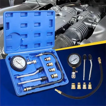 Autoelektronika TESTER TLAKU 0-20 BAR KOMPRESE VSTŘIKU MĚŘIČ BENZÍNU