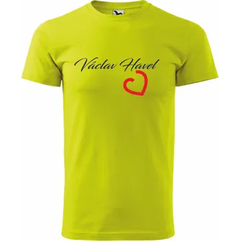 ON-DESIGN Pánské tričko VÁCLAV HAVEL Velikost: 3XL, Barva: limetková