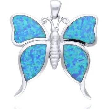 Přívěsek MOISS opálový stříbrný přívěsek MOTÝL