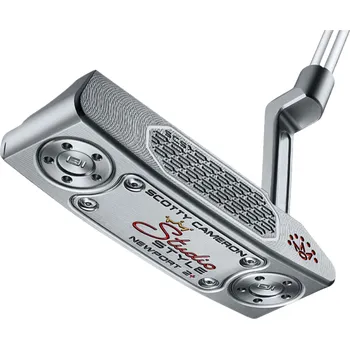 Golfová hůl SCOTTY CAMERON 2025 Studio Style Newport 2+ pánský putter Délka: 34", Strana: Pravá + Dárková krabička týček