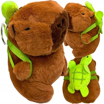 plyšák Plyšák Plyšák Kapybara Kapybara Želva Batoh Přívěsek Na Klíče 12 cm