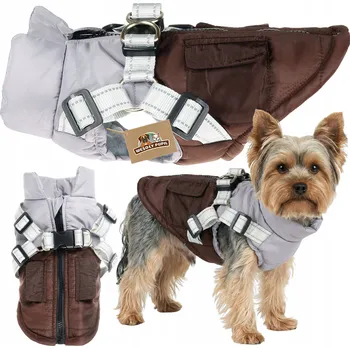 Obleček pro psa Zimní obleček pro psa se SEDÁKEM 2v1 teplá bunda malý střední pes S