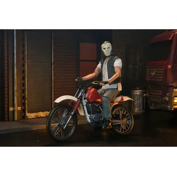 Figurka Želvy Ninja (1990) - sběratelská figurka Casey Jones Deluxe s motorkou ( eenage Mutant Ninja urtles) 18 cm