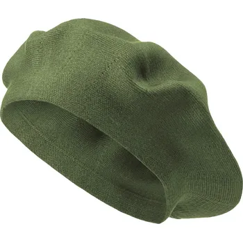Čepice Dámský kašmírový baret 24-1, lahvově zelený 7100437-7
