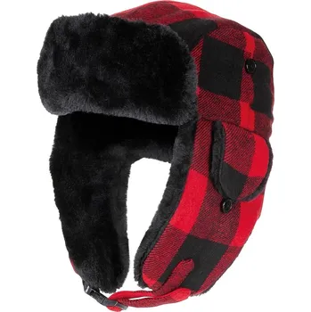 Čepice FOX Outdoor beranice kostkovaná ČERVENO/ČERNÁ