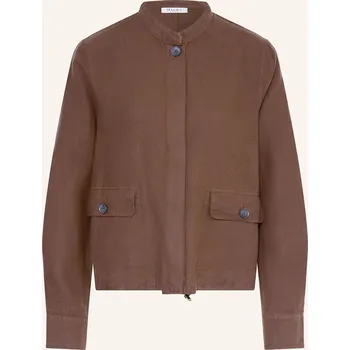 Dámský blejzr Maerz Muenchen Dámský Lněný Blouson, tmavě hnědá, 42