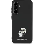 Karl Lagerfeld PU Saffiano Metal Karl and Choupette na Samsung Galaxy A56 (KLHCSA56PSAKCMPK) černý