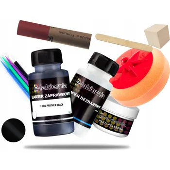 autokoberec Opravná sada autolaku FORD PANTHER BLACK pro opravu škrábanců - pasta, pad
