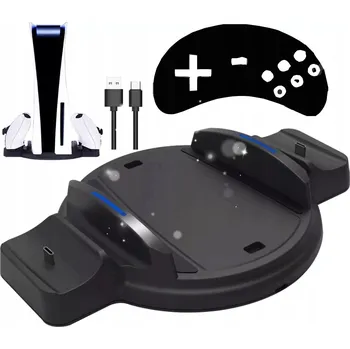 Hra pro PlayStation 5 PŘENOSNÁ NABÍJECÍ STANICE PRO PS5 PRO DVA OVLADAČE RYCHLÉ NABÍJENÍ