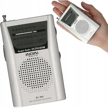 Radiopřijímač MALÉ PŘENOSNÉ RÁDIO NA BATERIE AM FM DO KUCHYNĚ Černá