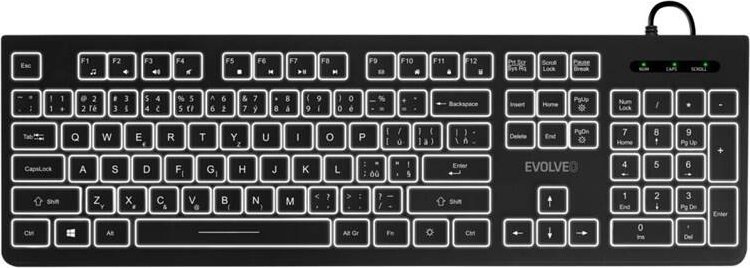 Evolveo K1010, CZ+SK (K1010-BK-CZ) černá
