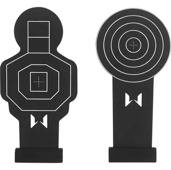 Terč na sportovní střelbu Imperator Tactical Sada plechových cvičných terčů 19x10cm (2ks) - černé