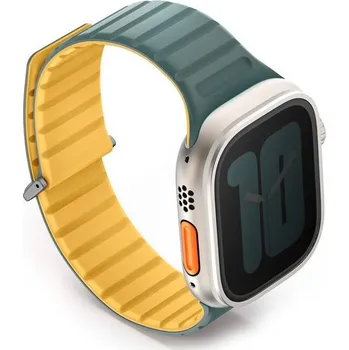 Uniq Revix Evo Reversible Magnetic na Apple Watch 42/44/45/49mm (UNIQ-49MM-REVEVGRNBYEL) žlutý/zelený