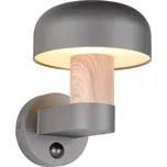 TRIO FRASER, PIR, E27, 10W (262569135) dřevo/antracitové