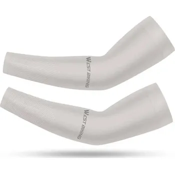 Cyklistické oblečení WEST BIKING Chladivé Hedvábné Rukávy Ochrana Před Sluncem BÉŽOVÁ