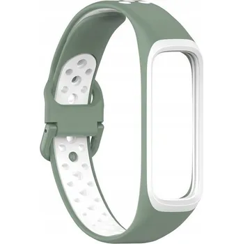 Příslušenství k chytrým hodinkám Řemínek pro Samsung Galaxy Fit 2 SM-R220, zelený s bílým lemem