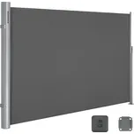 SONGMICS Markýza, 160x400cm, šedá Boční markýza