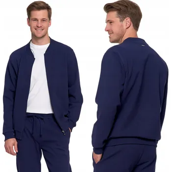 Pánská mikina Bavlněná tepláková pánská mikina s kapucí s žebrovanou strukturou MORAJ 3XL