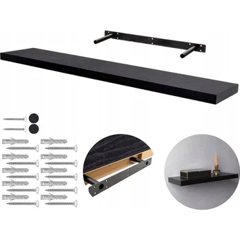 police Police z MDF desky Velano 118 x 23,5 cm Černé dřevo