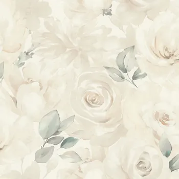 Tapeta Vliesová tapeta Pastelové Květiny Růže Rasch 582321