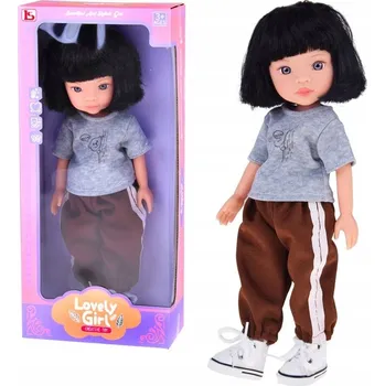 Panenka Lovely Girl Panenka s krátkými černými vlasy ve sportovním oblečení 33 cmZA5849