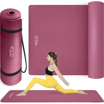 podložka na cvičení PODLOŽKA NA CVIČENÍ gymnastická NBR 190x100x1,5 4FIZJO bordó