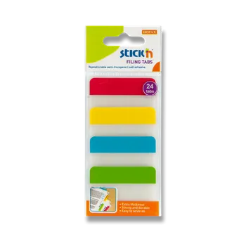 Samolepící bloček Samolepicí záložky Hopax Stick’n Clearnote - 38 x 51 mm, 4 x 6 ks