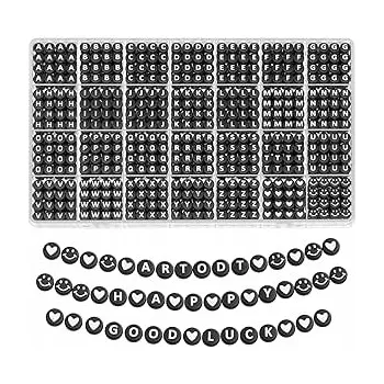 Náramek ARTDOT SADA KORÁLKŮ S PÍSMENY PRO VÝROBU NÁRAMKŮ PŘÁTELSTVÍ