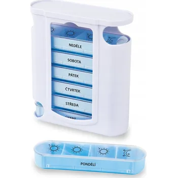 Dávkovač léků Týdenní Schránka HomeLife 4 přihrádky na den