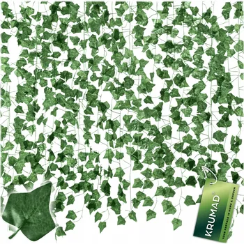 umělá květina UMĚLÝ BŘEČŤAN NA STĚNU BALKON GIRLANDA UMĚLÉ LISTY x24 ks 54 M