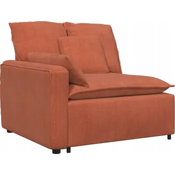 Pohovka Pohovka VidaXL 4104414 112 x 105 cm Kordová látka (80% polyester, 20% nylon) červená