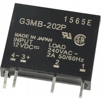 Relé RELÉ 12V G3MB-202P 2A 240V SSR POLOVODIČOVÉ ORIGINÁL