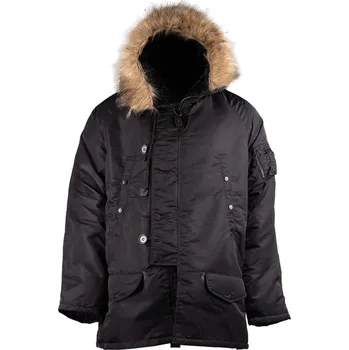 MIL-TEC® Bunda US pilotní N-3B BASIC dlouhá ČERNÁ velikost: 3XL + Doprava zdarma na další nákup