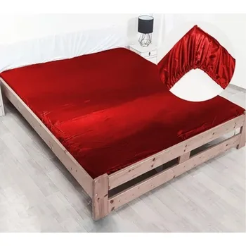Prostěradlo Prostěradlo s gumou Moker satén 160 x 200 cm