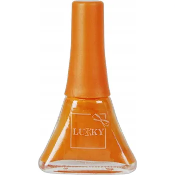 Přípravek na nehty EP line LUKKY Lak na nehty Lollipopz dětský Oranžový slupovací 5,5ml na kartě