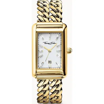 Hodinky Thomas Sabo WA0429-291-207 Rectangular Gold-Colored 22 mm 3ATM